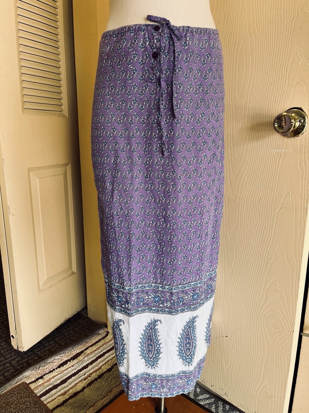 Vintage India cotton hippie boho skirt